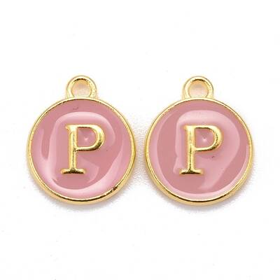 Golden Plated Alloy Enamel Charms