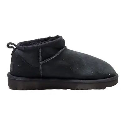 UGG Ankle Boots Black Synthetic Womens UK 4
