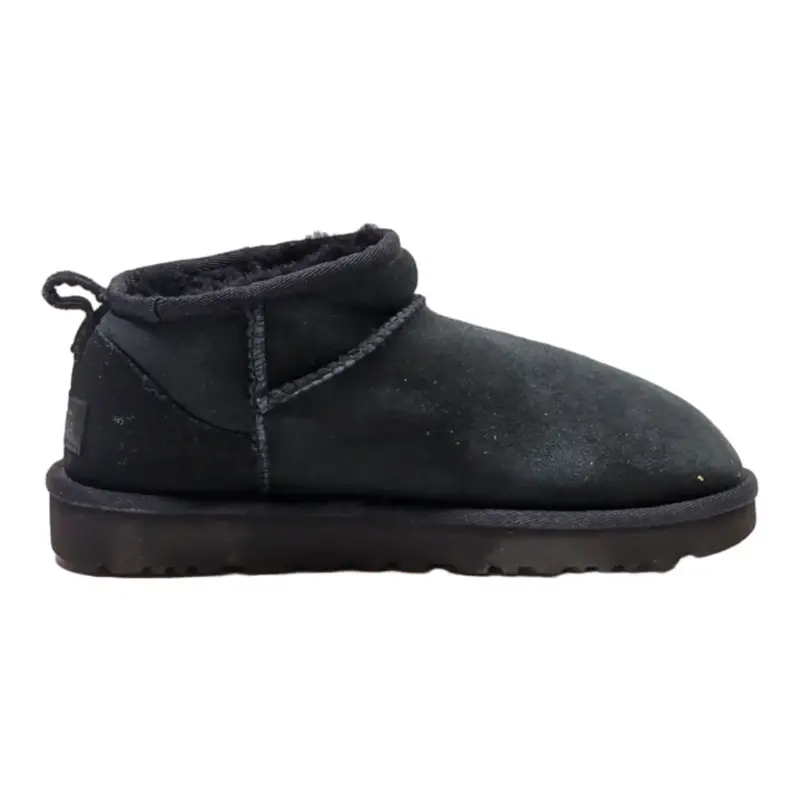 UGG Ankle Boots Black Synthetic Womens UK 4