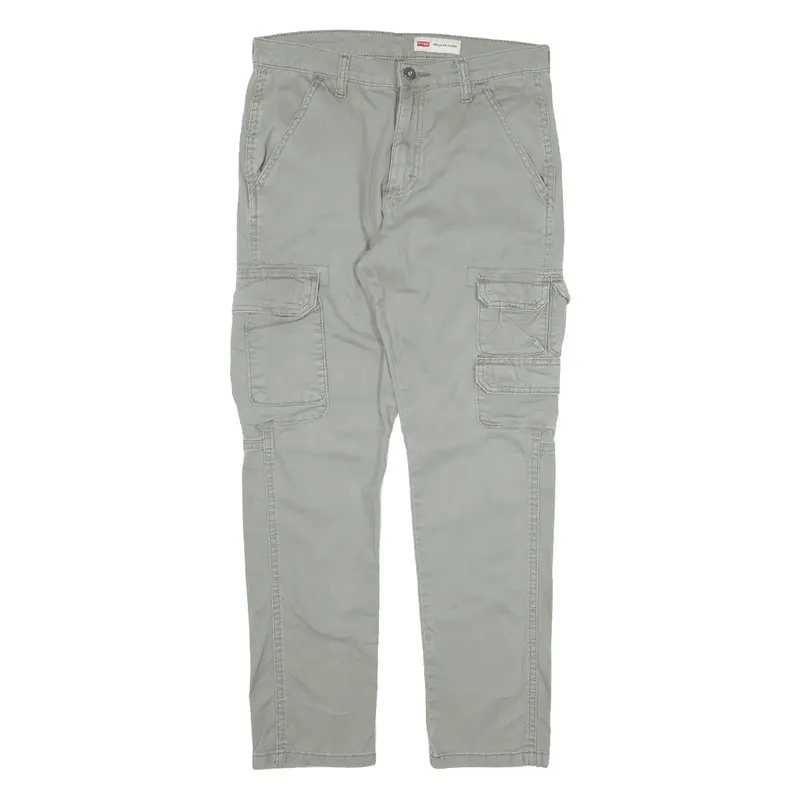 WRANGLER Cargo Trousers Green Regular Tapered Mens W29 L30