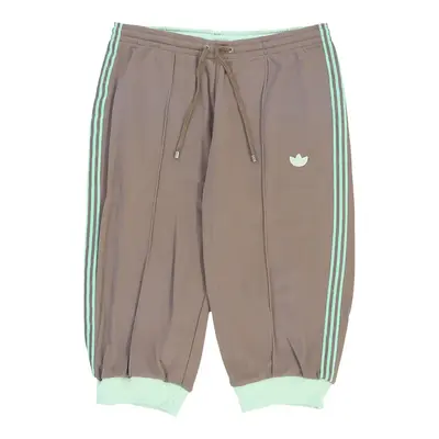 Adidas Cropped Sport Shorts - Small Grey Polyester
