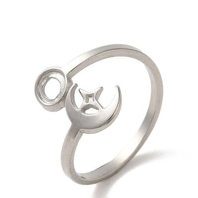 Non-Tarnish 304 Stainless Steel Cuff Ring