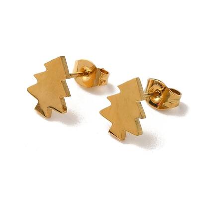 PVD Vacuum Plating 304 Stainless Steel Stud Earrings