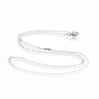 Non-Tarnish 304 Stainless Steel Mariner Link Chain Necklaces