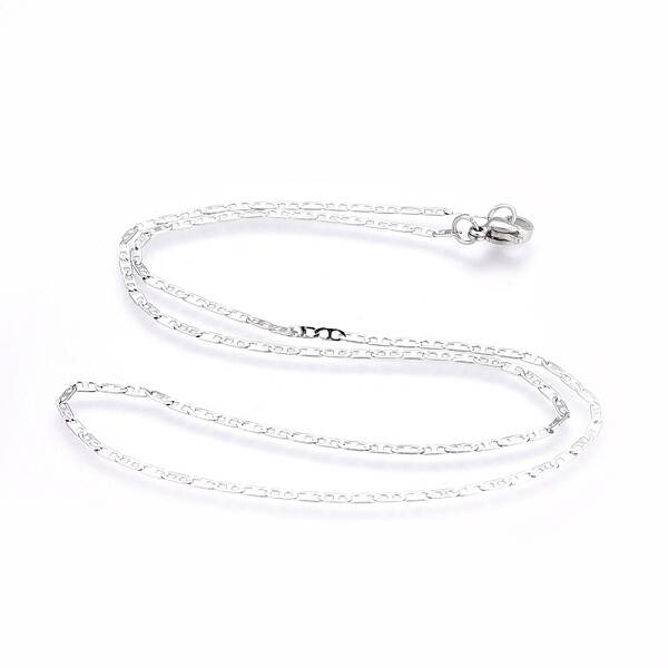 Non-Tarnish 304 Stainless Steel Mariner Link Chain Necklaces