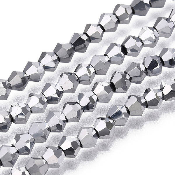 Electroplate Glass Bead Strands