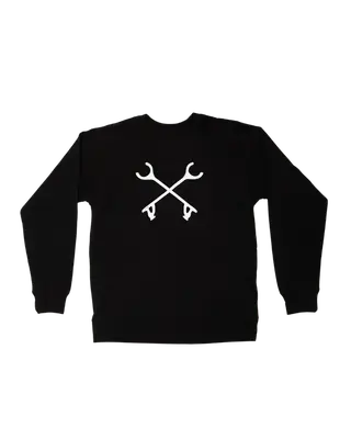 The Wild Pickers Unisex Pullover | Black | Size: L