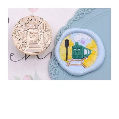 Golden Tone Wax Seal Brass Stamp Head