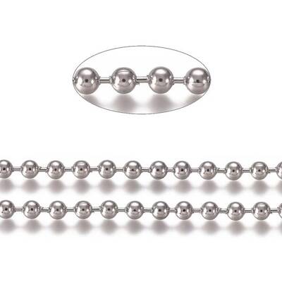Non-Tarnish 304 Stainless Steel Ball Chains