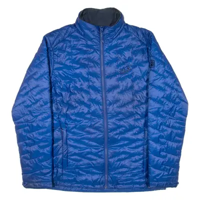 JACK WOLFSKIN Insulated Mens Puffer Jacket Blue L