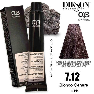 Dikson Argabeta Color 100 Ml 7.12 Biondo Cenere Iris