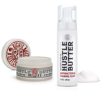 Hustle Butter Tattoo Balm & Tattoo Soap - Tattoo Aftercare Essentials - Safe While Healing, Vegan - 5 Ounce Balm & 7 Ounce So...