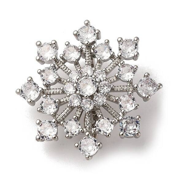 Brass Micro Pave Cubic Zirconia Pendant Bails