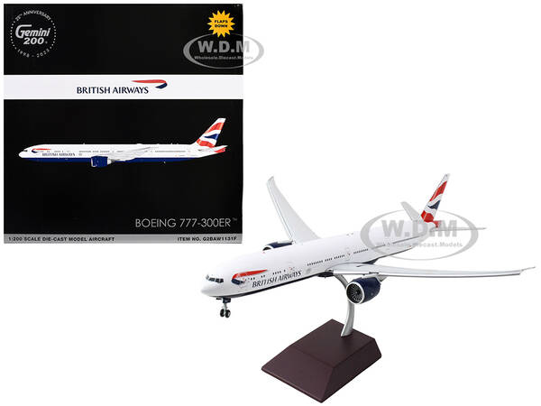 Boeing 777-300ER Commercial Aircraft with Flaps Down \
