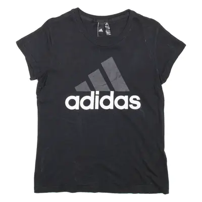 ADIDAS Womens T-Shirt Black M