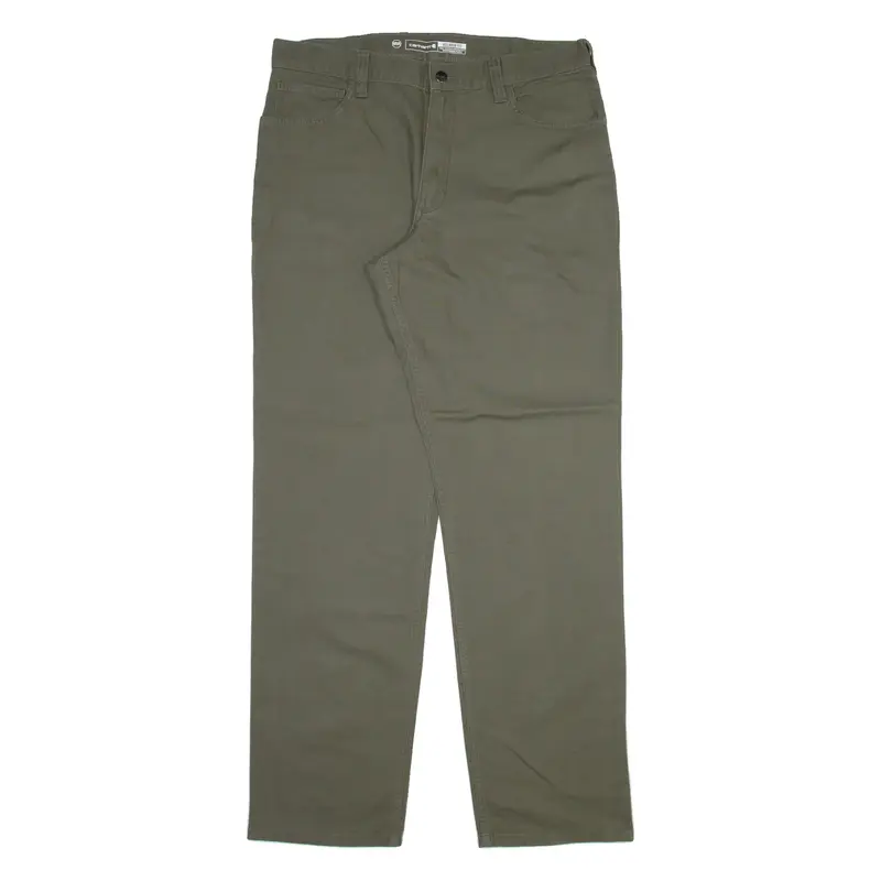 CARHARTT Mens Trousers Grey Relaxed Straight W36 L34