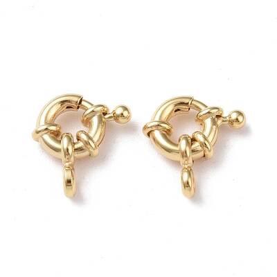 Eco-friendly Brass Spring Ring Clasps