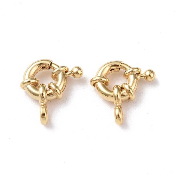 Eco-friendly Brass Spring Ring Clasps