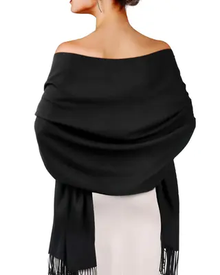 Women's Pashmina Shawls and Wraps for Evening Dress Long Scarf Wedding Bride Bridesmaid Shawl Gifts