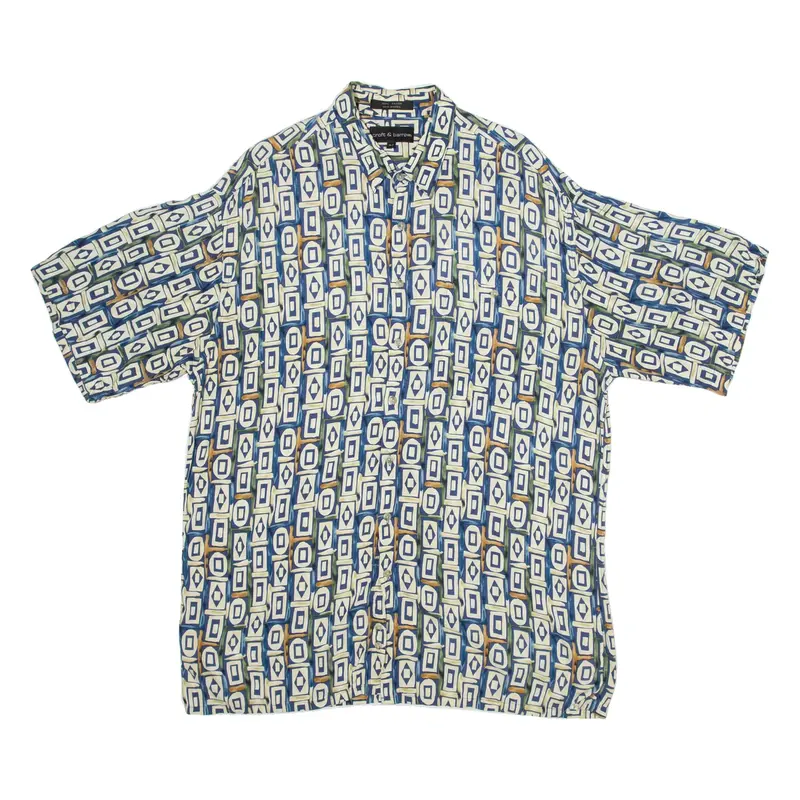 CROFT AND BARROW Mens Shirt Blue XL
