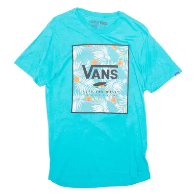 VANS Womens T-Shirt Blue S