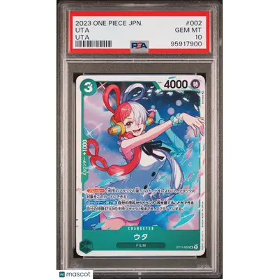 PSA 2023 One Piece CCG Uta #002 Japanese 10 GEM MINT Graded Card