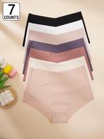Women's Solid High Waist Knicker, Soft Comfy Fit Breathable Seamless Panty for Everyday Daily Wear, Underwear for All Seasons...