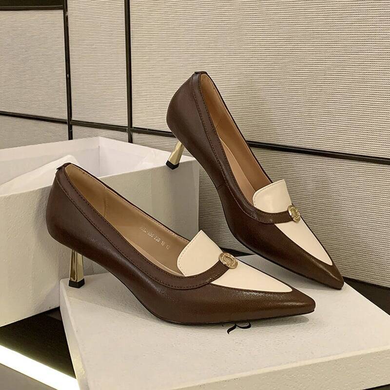 CHIKO Faith Pointy Toe Stiletto Loafers Shoes