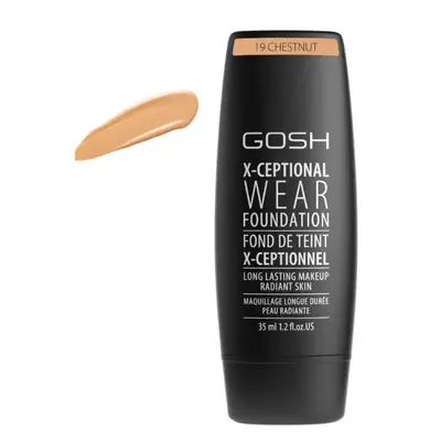 Gosh X-Ceptional Wear Long-Lasting Makeup Foundation 19 Chestnut 35 ml