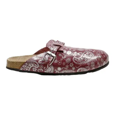 NATURPUR Clog Shoes Maroon Synthetic Womens UK 6.5