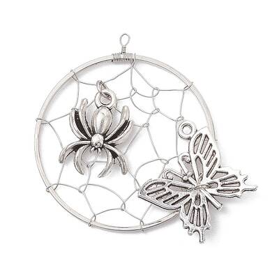 Halloween Tibetan Style Zinc Alloy Pendants