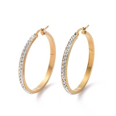 304 Stainless Steel Hoop Earrings