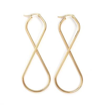 201 Stainless Steel Hoop Earrings
