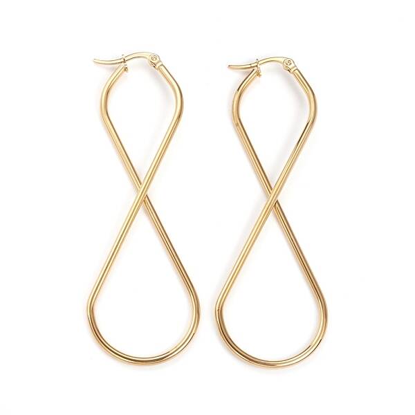 201 Stainless Steel Hoop Earrings