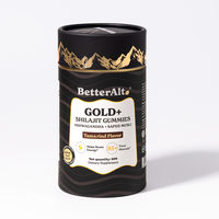 BetterAlt GOLD+ Shilajit Gummies | with Ashwagandha, Safed Musli | Advanced Fitness Supplement for Stamina | Lab-tested For P...