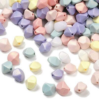 UV Plating Opauqe Acrylic Beads