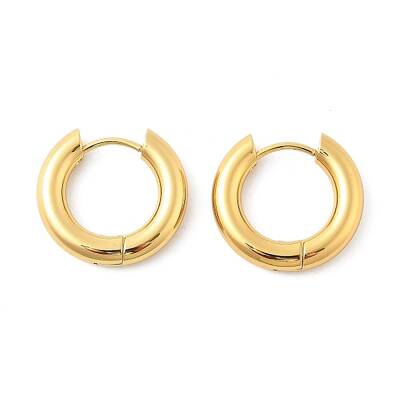 202 Stainless Steel Huggie Hoop Earrings