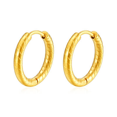 Stylish Stainless Steel Hoop Earrings