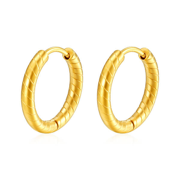 Stylish Stainless Steel Hoop Earrings