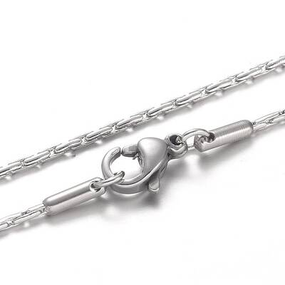 Tarnish Resistant 304 Stainless Steel Boston Link Chain Necklaces
