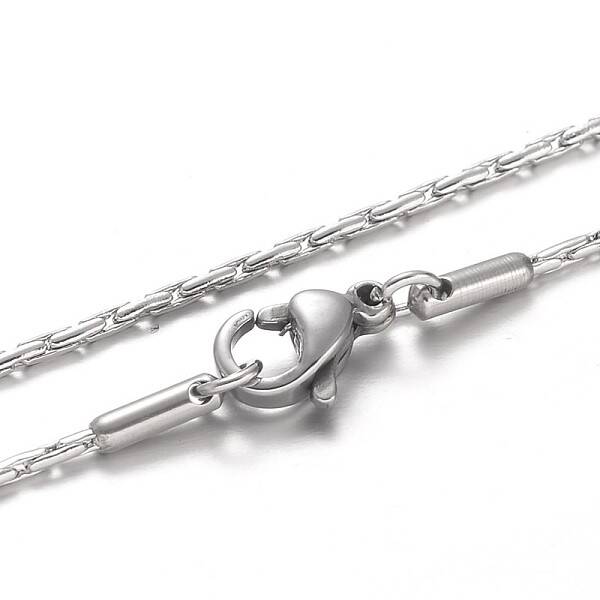 Tarnish Resistant 304 Stainless Steel Boston Link Chain Necklaces