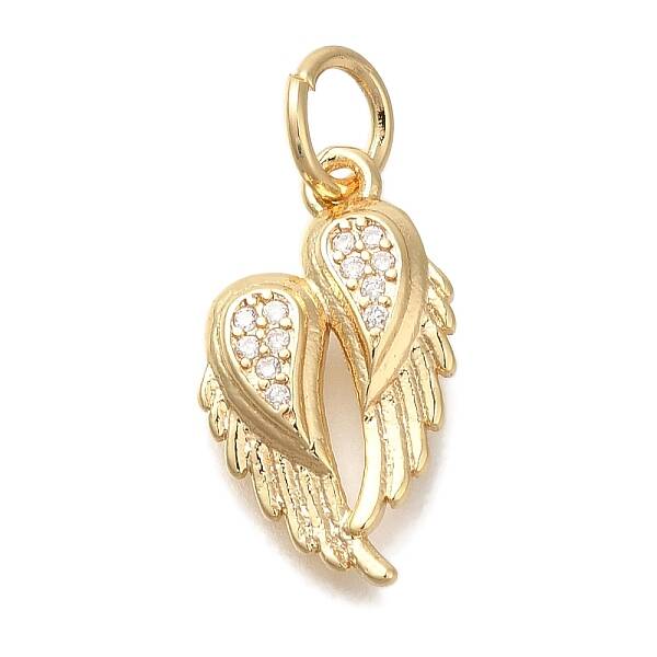 Brass Micro Pave Cubic Zirconia Pendants