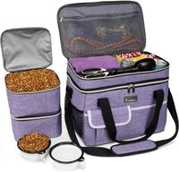 BAGLHER Dog Travel Bag Supplies - Double layered airline approved weekend pet travel bag collection for dogs and cats, 2 pet ...