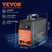 VEVOR Plasma Cutter, 50Amp, Non-Touch Pilot Arc Air Cutting Machine with Torch, 110V/220V Dual Voltage AC IGBT Inverter Metal...