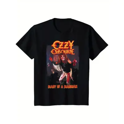 Ozzy Osbourne 'Diary of a Madman' Graphic Tee - Ultra-Soft Cotton, Breathable & Moisture-Wicking, 100% Cotton T-Shirt - Vers...