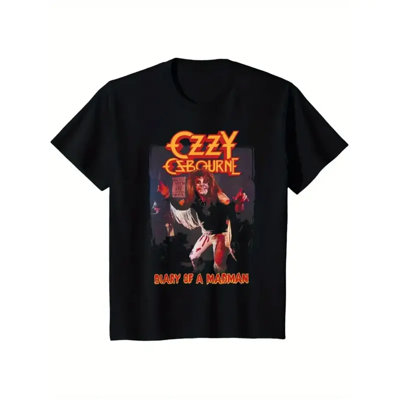 Ozzy Osbourne 'Diary of a Madman' Graphic Tee - Ultra-Soft Cotton, Breathable & Moisture-Wicking,  100% Cotton T-Shirt - Vers...