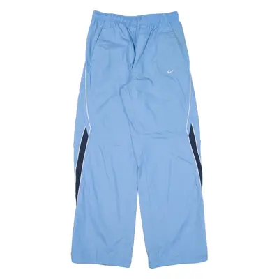 NIKE Boys Track Pants Blue Straight 13-14Y W28 L30