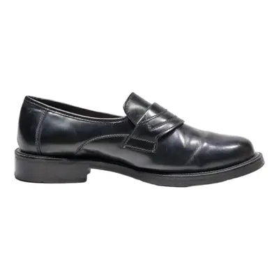 HUSH PUPPIES Loafer Shoes Black Leather Mens UK 7.5