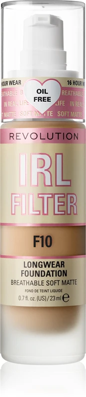 Makeup Revolution IRL Filter long-lasting mattifying foundation colour F10 23 ml