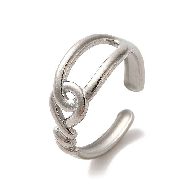 Non-Tarnish 304 Stainless Steel Open Cuff Ring
